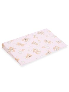   Baba párna huzat- ék alakú New Baby BASIC 59x37cm bear pink