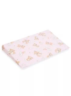   Baba párna huzat- ék alakú New Baby BASIC 59x37cm bear pink