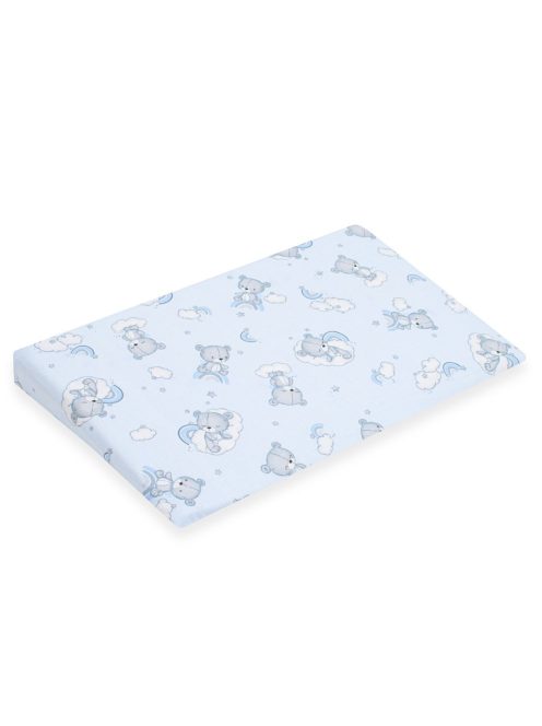 Baba párna huzat- ék alakú New Baby BASIC 59x37cm blue