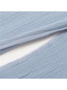 Muszelin Baba párna huzat- ék alakú New Baby STANDARD 59x37cm  blue