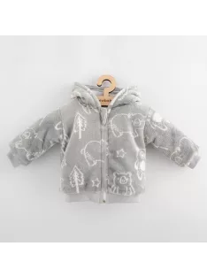   Baba bélelt Wellsoft téli kapucnis pulóver New Baby Winter times