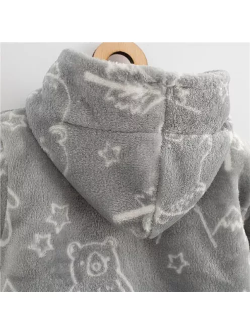 Baba bélelt Wellsoft téli kapucnis pulóver New Baby Winter times