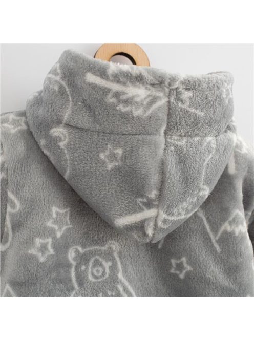 Baba bélelt Wellsoft téli kapucnis pulóver New Baby Winter times