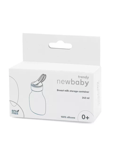 Szilikon anyatejes cumisüveg New Baby kék