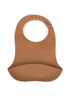 Szilikon előke New Baby barna