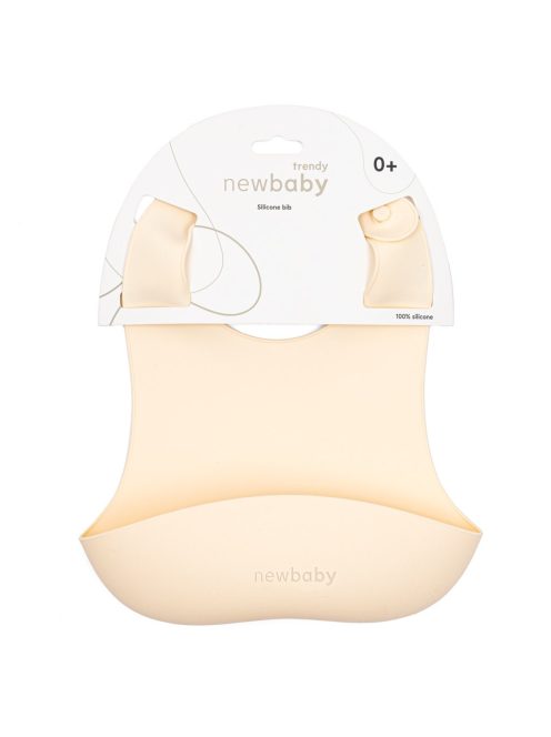 Szilikon előke New Baby bézs