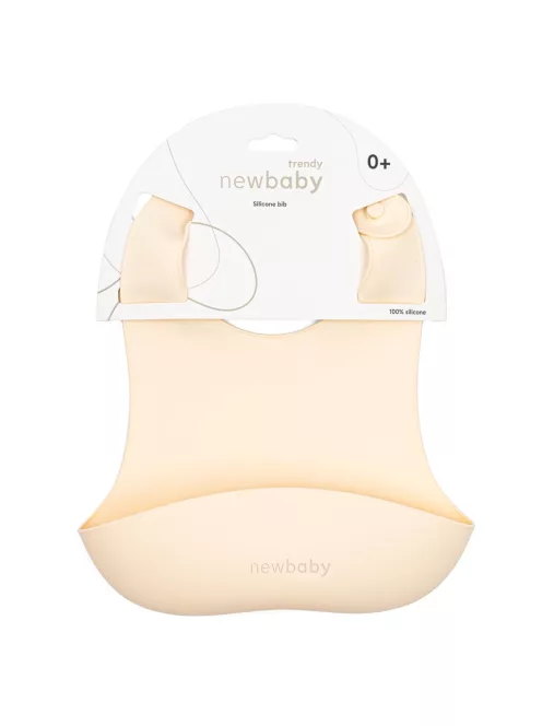 Szilikon előke New Baby bézs