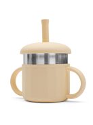 Baba szilikon pohár 2in1 New Baby bézs színben