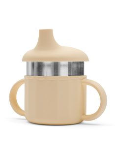 Baba szilikon pohár 2in1 New Baby bézs színben