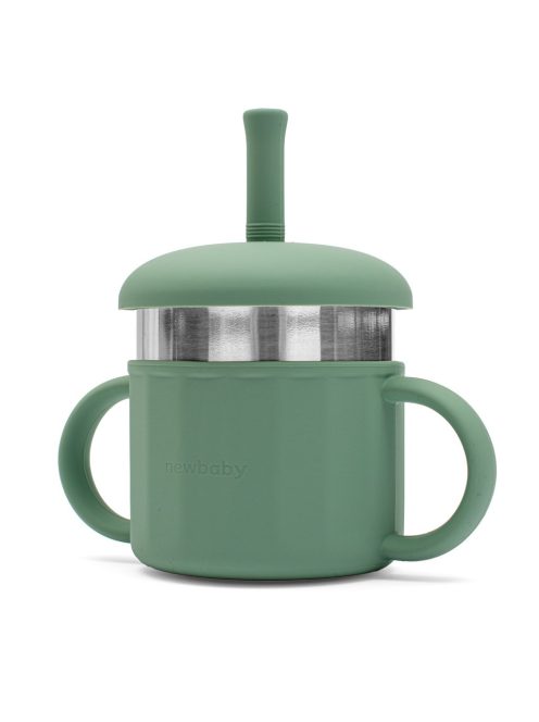 Baba szilikon pohár 2in1 New Baby zöld