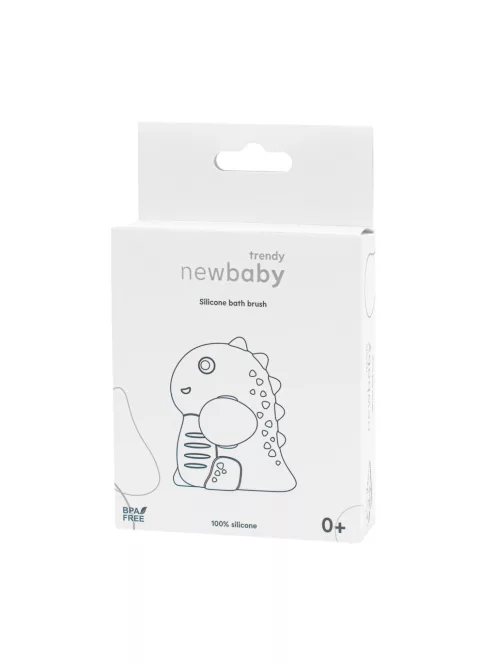 Baba szilikon fürdőkefe New Baby kék