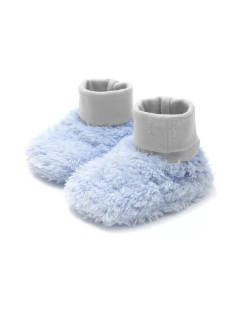 Téli baba cipőcske New Baby Nice Bear szürke kék