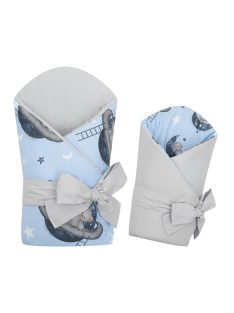   Kétoldalas gyerek pólya New Baby Teddy bear in space 80x80 cm