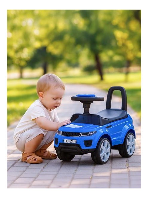 Baby Mix Prime SUV bébitaxi kék bőrből