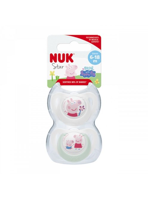 Baba cumi  NUK Star Peppa Pig 6-18m  2 db