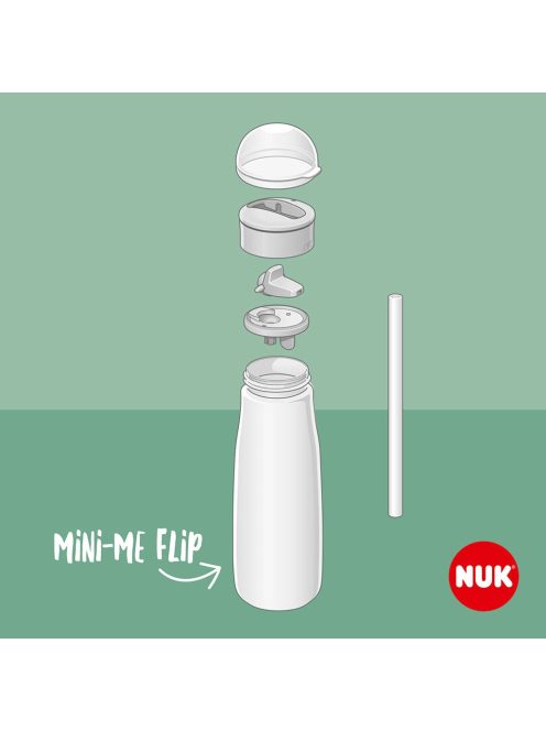 Gyermek itatópohár NUK Mini-Me Flip Peppa Pig 450 ml 12+ m