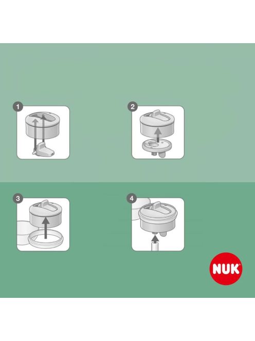 Gyermek itatópohár NUK Mini-Me Flip Peppa Pig 450 ml 12+ m