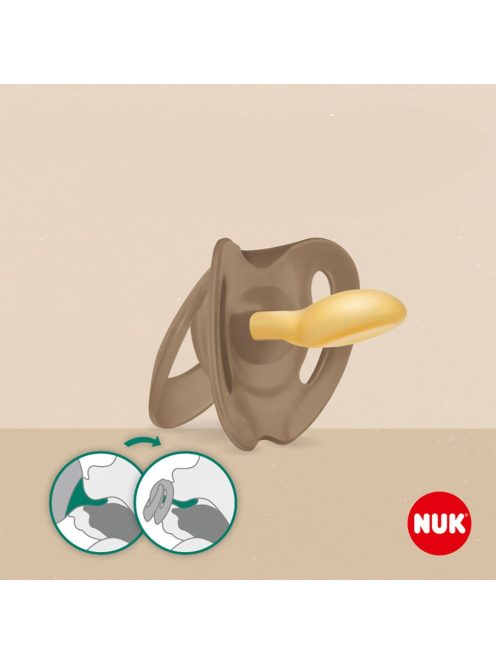 NUK For Nature latex cumi 0–6 h 2 db box zöld