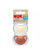 NUK For Nature latex cumi  6-18 h 2 db box piros