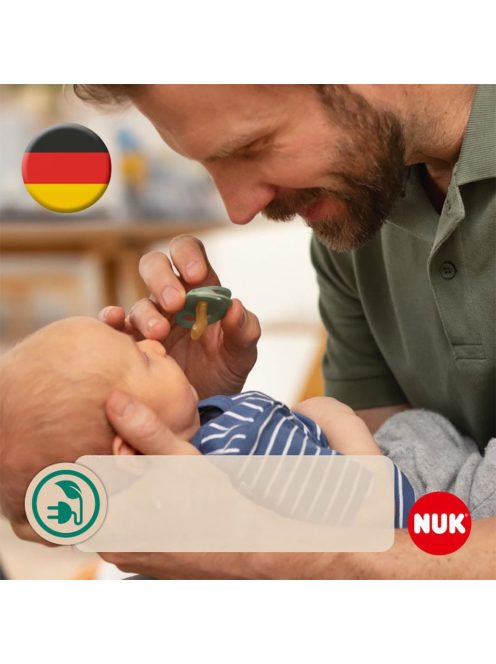 NUK For Nature latex cumi  6-18 h 2 db box piros