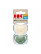 NUK For Nature latex cumi  6-18 h 2 db box zöld