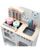 Gyerekeknek készült fa konyha kiegészítőkkel Montessori Baby Mix fehér