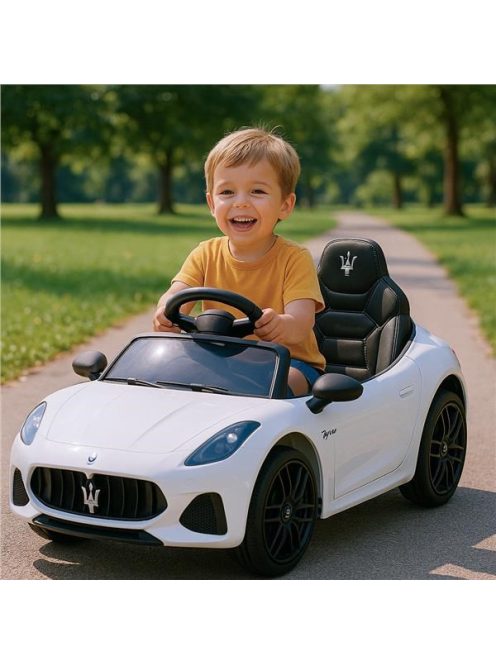 Elektromos játékautó Maserati GranTurismo Baby Mix fehér