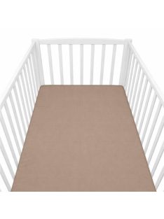   Pamut kiságyba való lepedő pamut New Baby 120x60 cm cappuccino