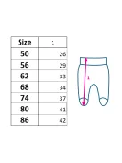 Baba lábfejes nadrág New Baby Classic II kék