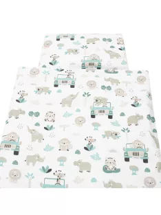 2-részes ágyneműhuzat New Baby Safari II 90/120 cm mint