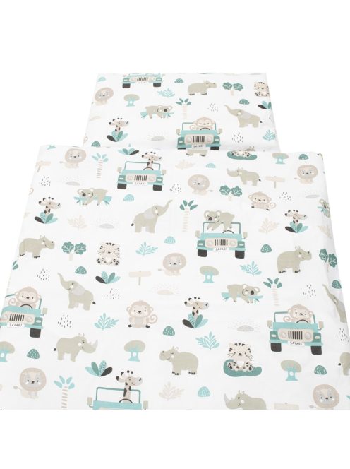 2-részes ágyneműhuzat New Baby Safari II 90/120 cm mint