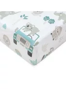 Pamut kiságyba való lepedő pamut New Baby Safari II 120x60 cm