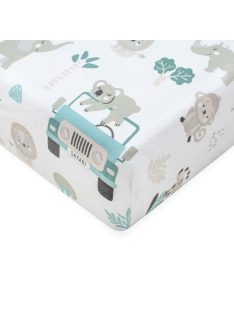   Pamut kiságyba való lepedő pamut New Baby Safari II 120x60 cm
