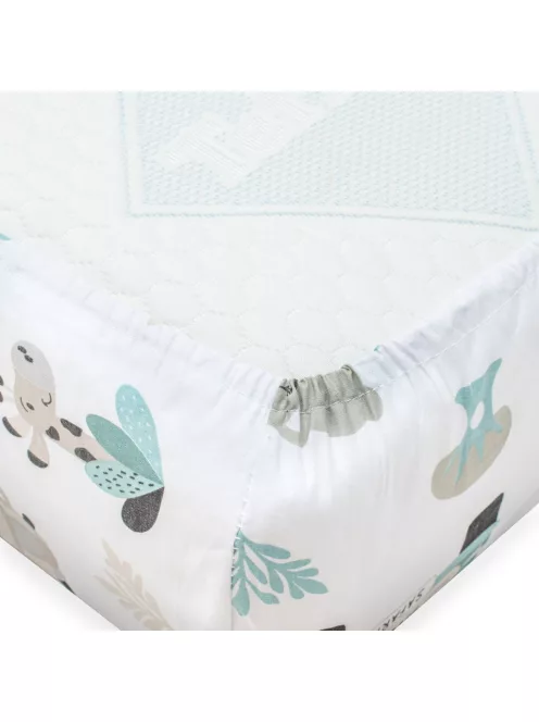 Pamut kiságyba való lepedő pamut New Baby Safari II 120x60 cm