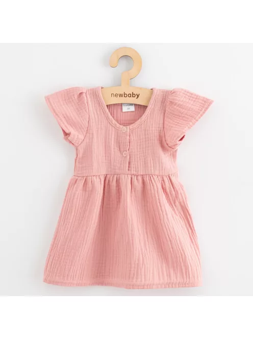 Baba muszlin ruha New Baby pink