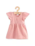 Baba muszlin ruha New Baby pink