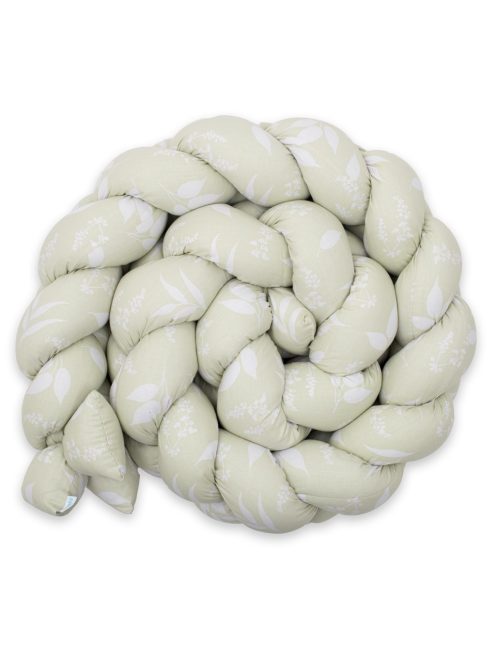 Védő fonott rácsvédő kiságyba New Baby Levelek