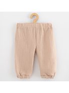 Baba muszlin szett póló és nadrág New Baby beige