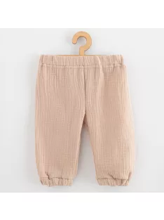 Baba muszlin szett póló és nadrág New Baby beige