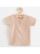 Baba muszlin szett póló és nadrág New Baby beige