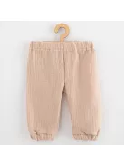 Baba muszlin szett póló és nadrág New Baby beige