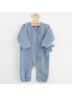 Baba muszlin kezeslábas New Baby blue