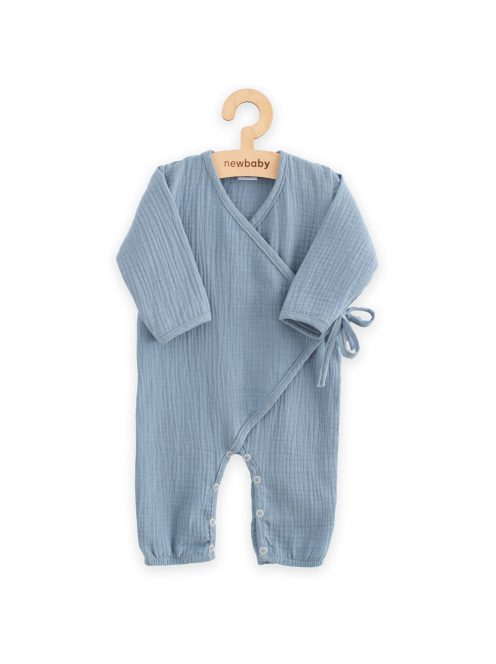 Baba muszlin kezeslábas New Baby blue