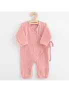 Baba muszlin kezeslábas New Baby pink