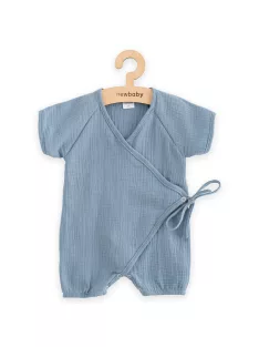 Baba nyári muszlin kezeslábas New Baby blue