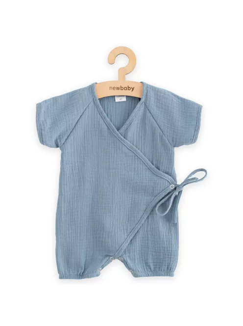 Baba nyári muszlin kezeslábas New Baby blue