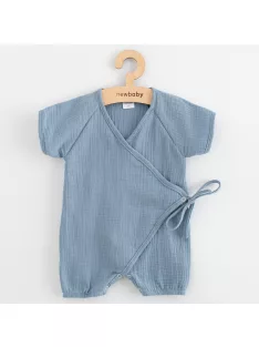 Baba nyári muszlin kezeslábas New Baby blue