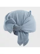 Nyári muszlin baba fejkendő napellenzővel New Baby blue