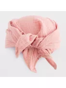 Nyári muszlin baba fejkendő napellenzővel New Baby pink