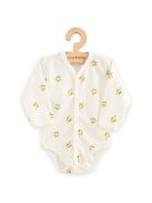 Baba Biopamut hosszú ujjú patentos body New Baby Olives